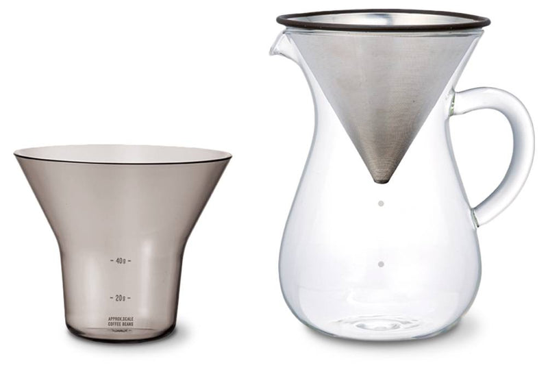Coffee carafe set 600ml stainless steel